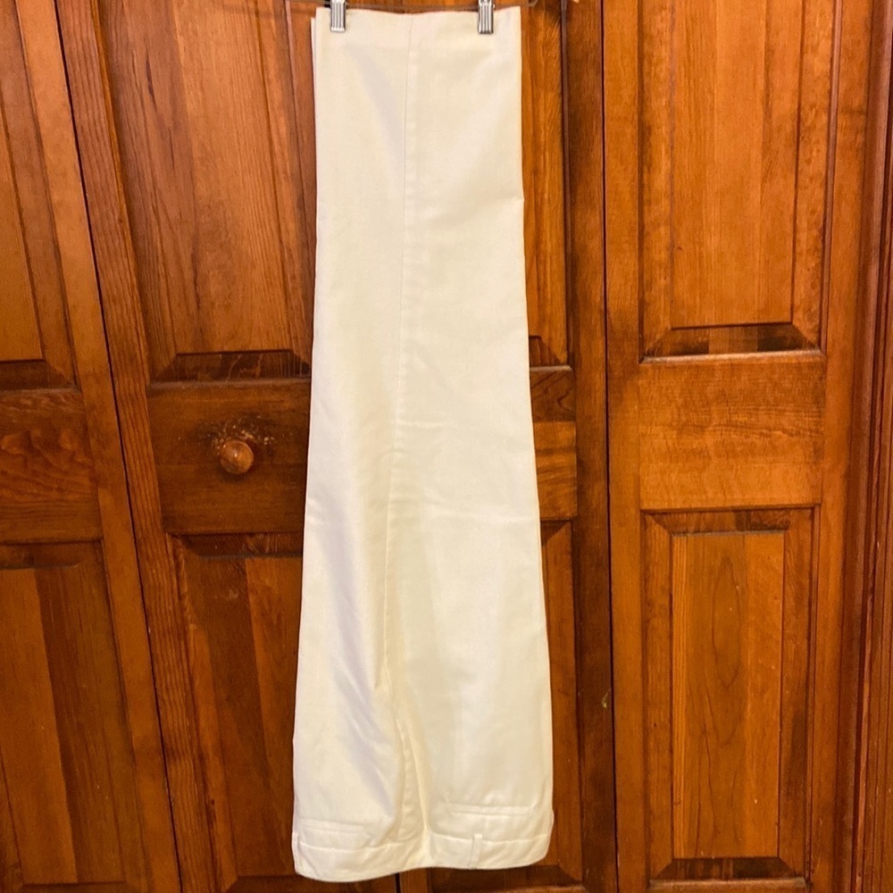 Dress Barn White Straight Leg Trouser Career/Casual Dressy Size 14